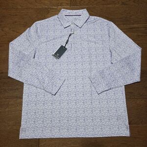 Maelreg Performance Polo Golf Shirt Mens Wine Glass Long Sleeve Size Large NWT